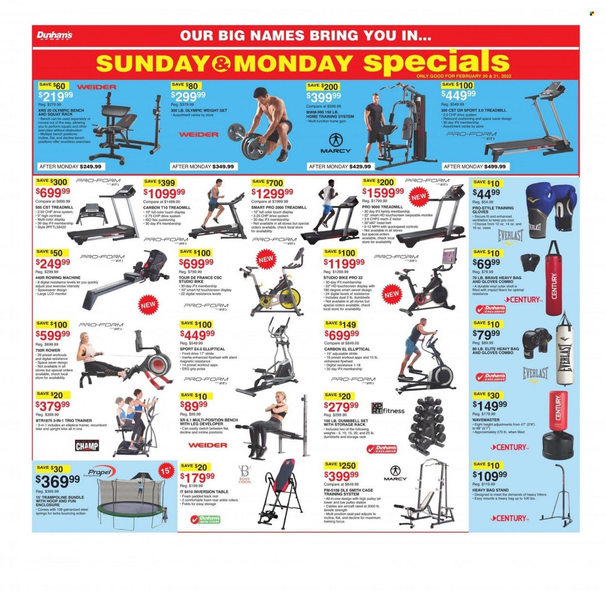 Dunham's Sports (AL, GA, KY, MO, NC, OK, WV) Weekly Ad Flyer February 20 to February 27