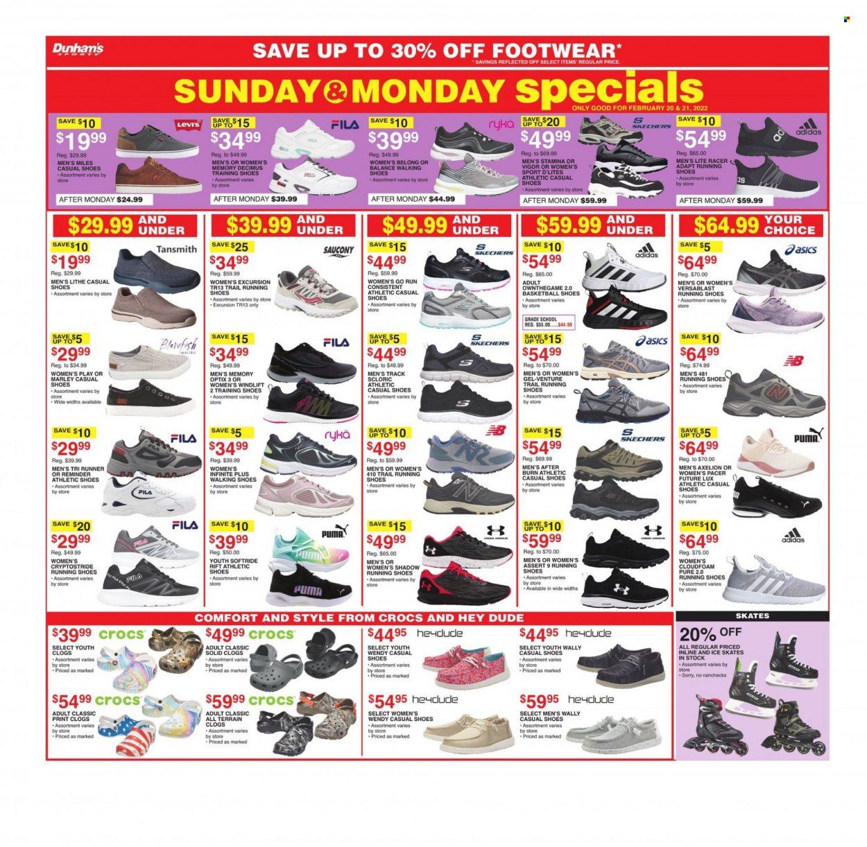 Dunham's Sports (VA) Weekly Ad Flyer February 20 to February 27