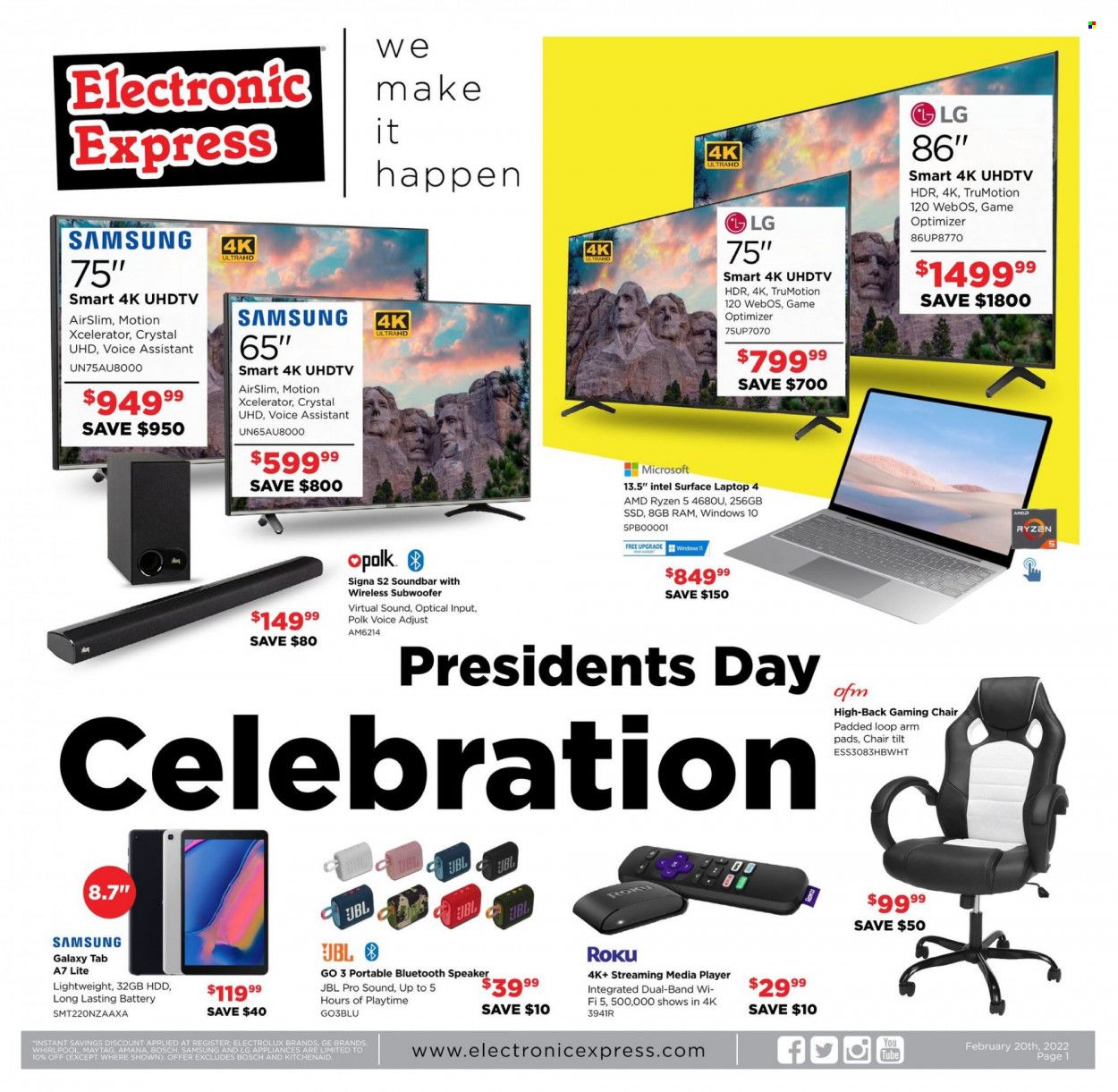 Electronic Express (AL, TN) Weekly Ad Flyer February 20 to February 27