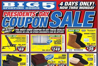 Big 5 (AZ, CA, CO, ID, NM, OR, UT, WA) Weekly Ad Flyer February 21 to February 28