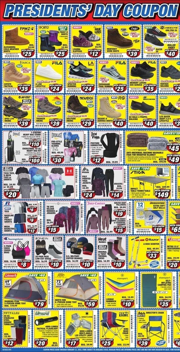 Big 5 (AZ, CA, CO, ID, NM, OR, UT, WA) Weekly Ad Flyer February 21 to February 28