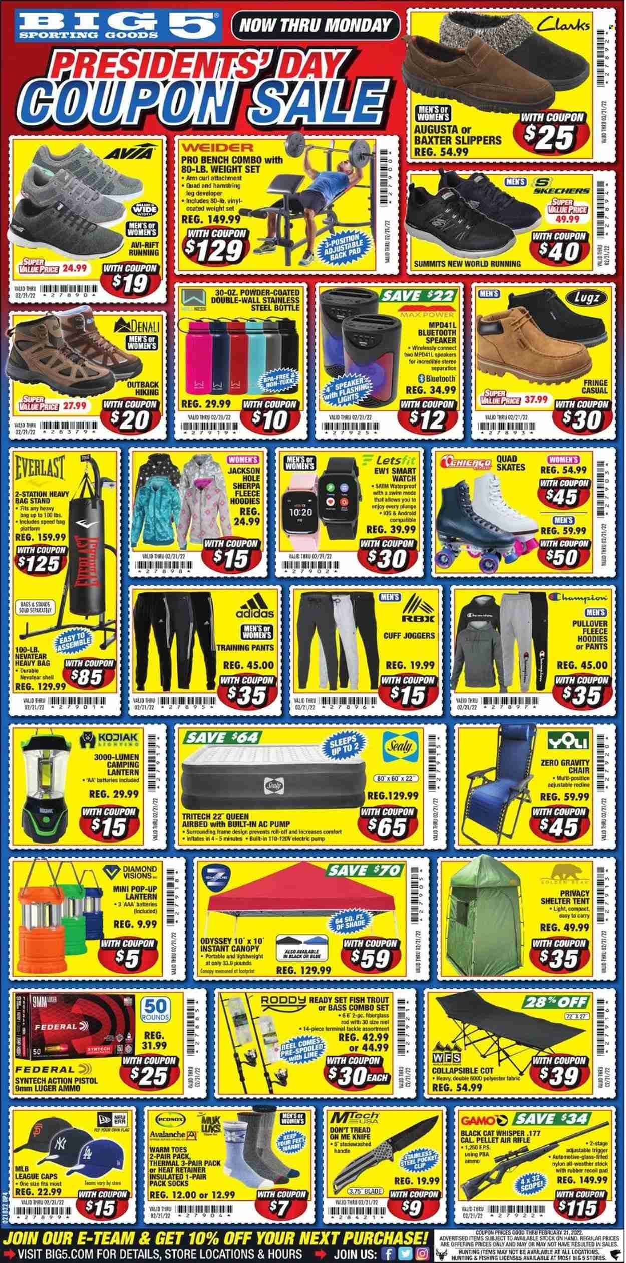 Big 5 (AZ, CA, CO, ID, NM, OR, UT, WA) Weekly Ad Flyer February 21 to February 28