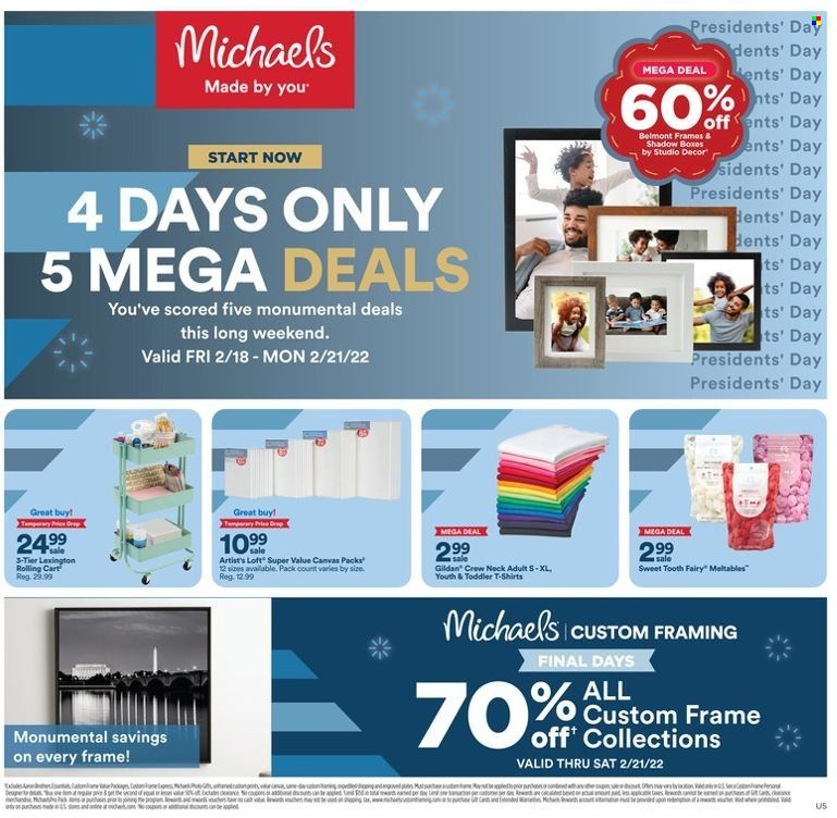 Michaels Weekly Ad Flyer February 21 to February 28