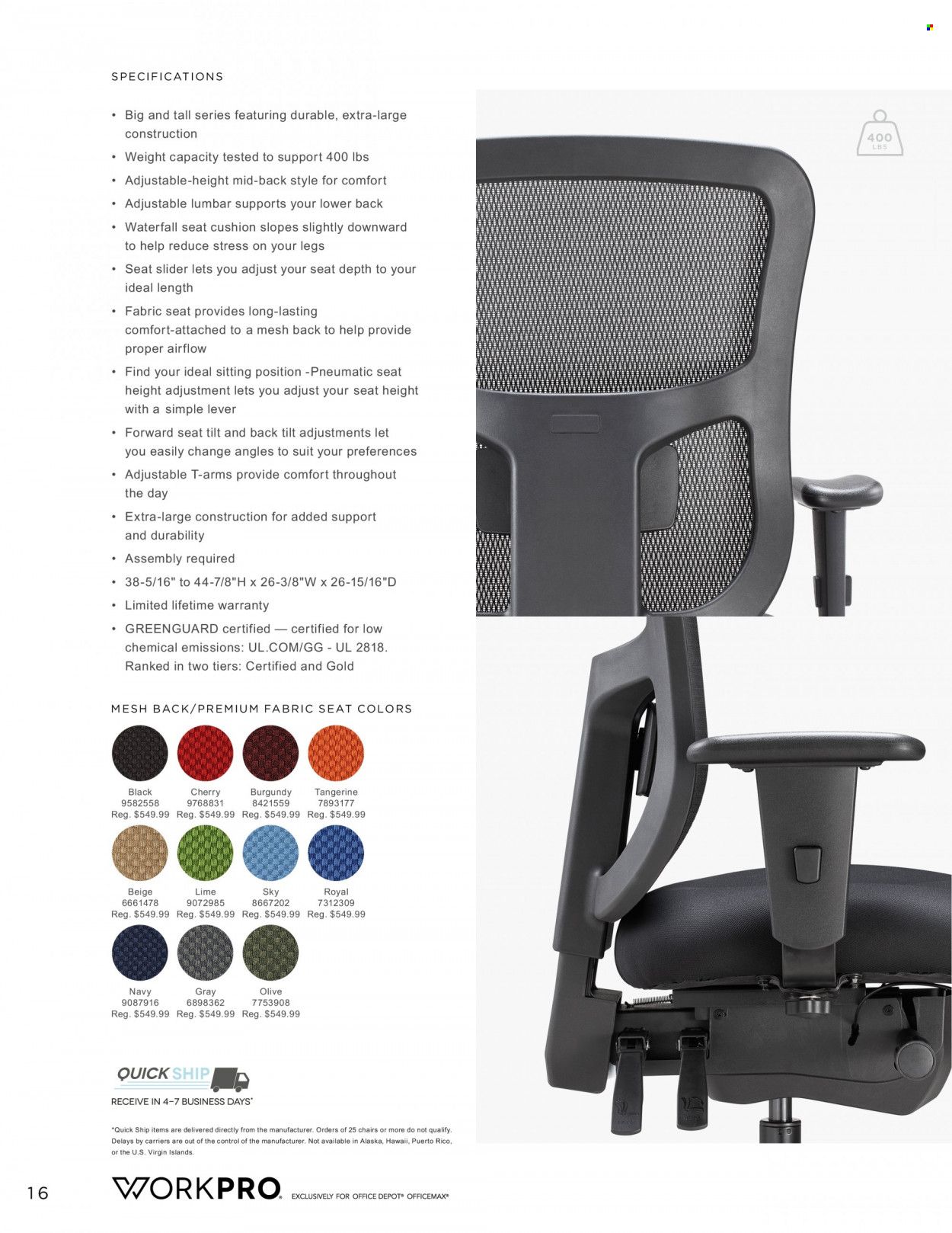 Office DEPOT Workpro 2022 Promotions & Flyer Specials November 2023