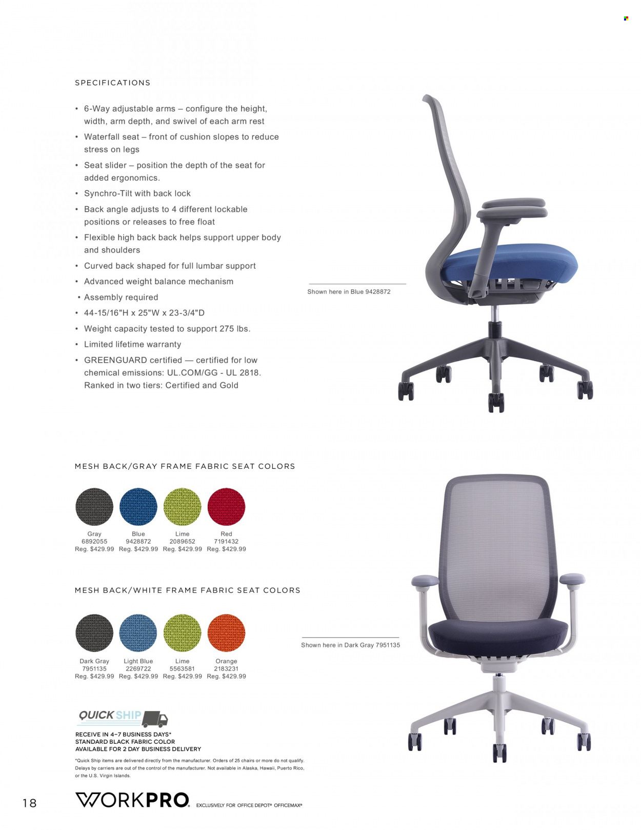 Office DEPOT Workpro 2022 Promotions & Flyer Specials November 2023