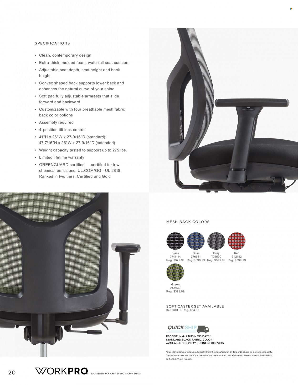 Office DEPOT Workpro 2022 Promotions & Flyer Specials November 2023