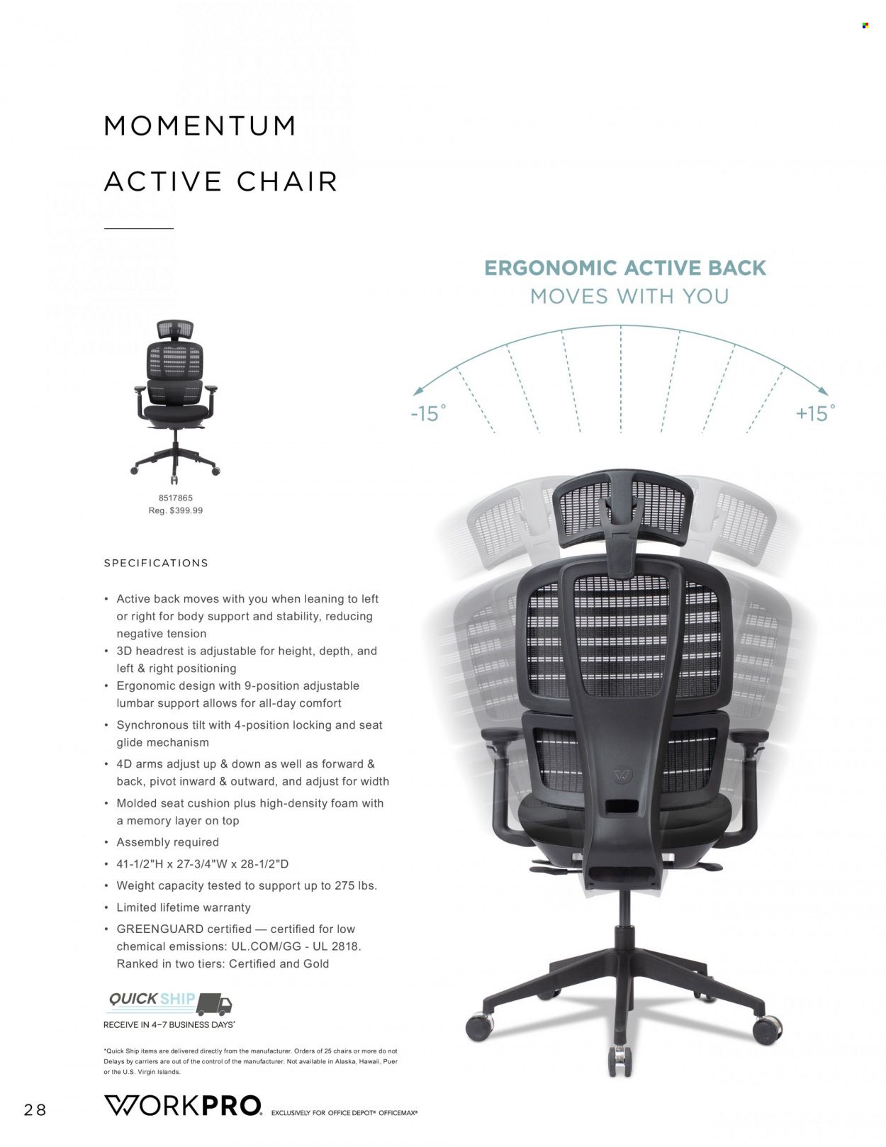 Office DEPOT Workpro 2022 Promotions & Flyer Specials November 2023