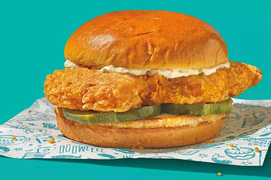 The Flounder Fish Sandwich Makes a Splash at Popeyes for a Short Time Only The Flounder Fish Sandwich Makes a Splash at Popeyes for a Short Time Only