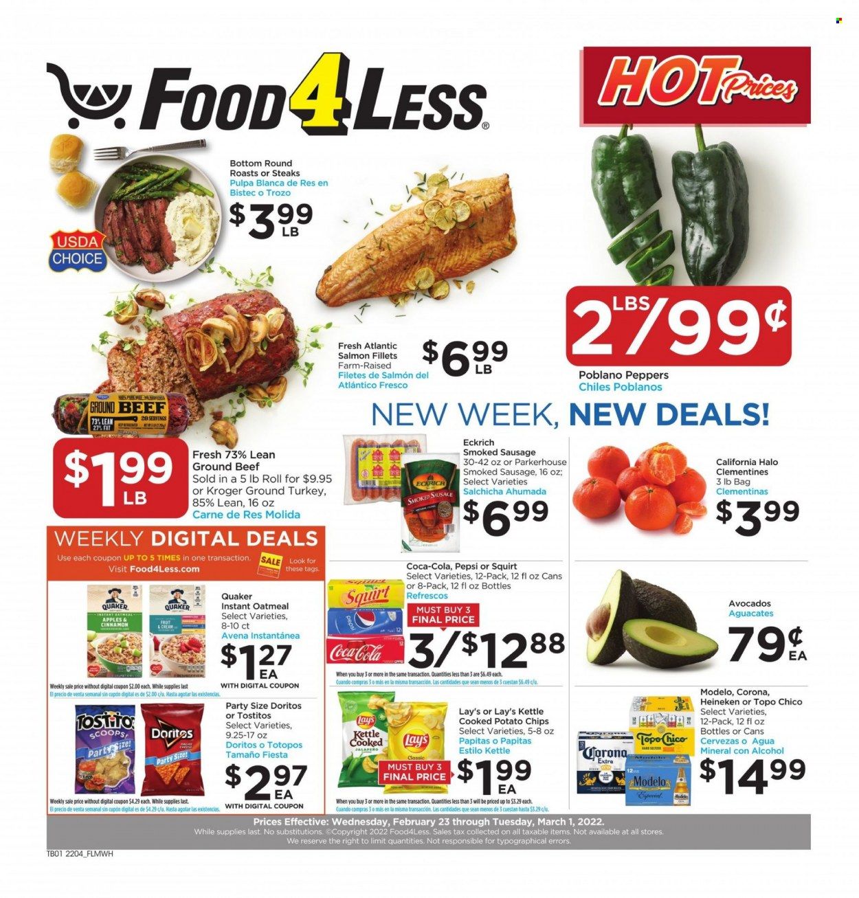 Food 4 Less (IL) Weekly Ad Flyer February 24 to March 3