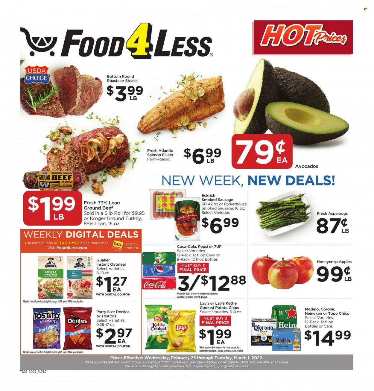 Food 4 Less (IN) Weekly Ad Flyer February 24 to March 3