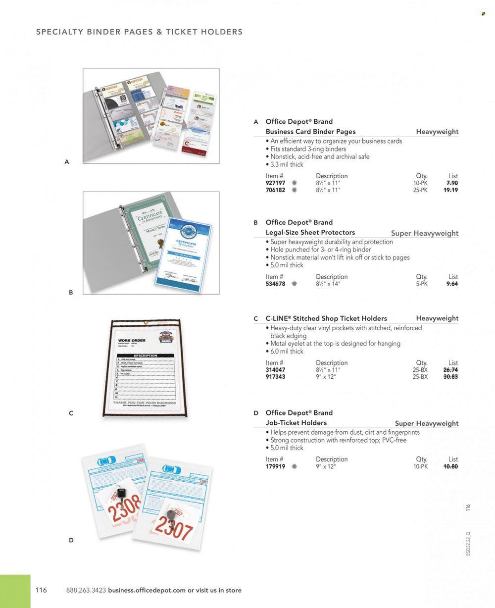Office DEPOT 2022 Business Reference Guide Promotions & Flyer Specials September 2022