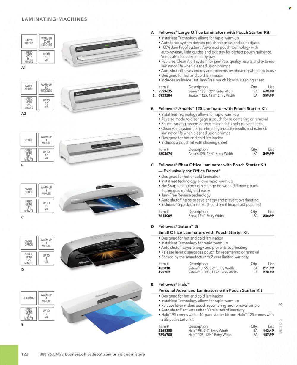 Office DEPOT 2022 Business Reference Guide Promotions & Flyer Specials September 2022