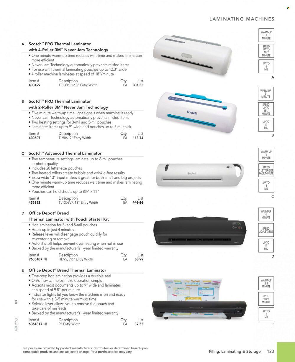 Office DEPOT 2022 Business Reference Guide Promotions & Flyer Specials September 2022