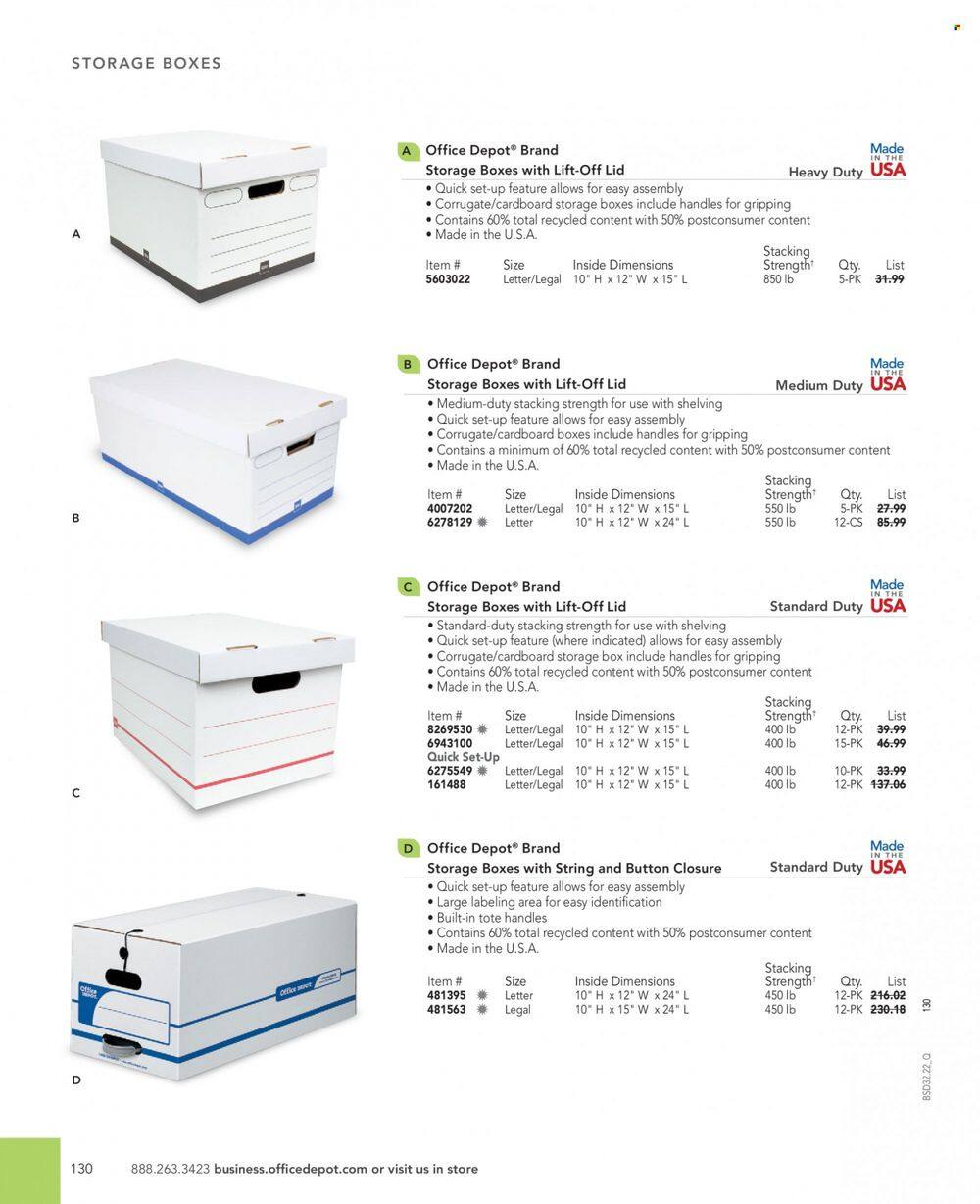 Office DEPOT 2022 Business Reference Guide Promotions & Flyer Specials September 2022