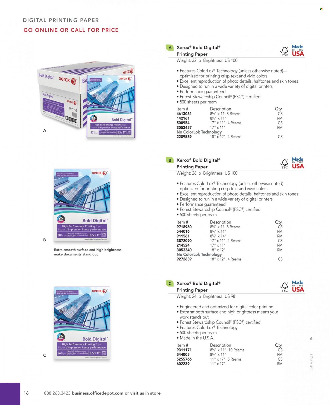 Office DEPOT 2022 Business Reference Guide Promotions & Flyer Specials September 2022