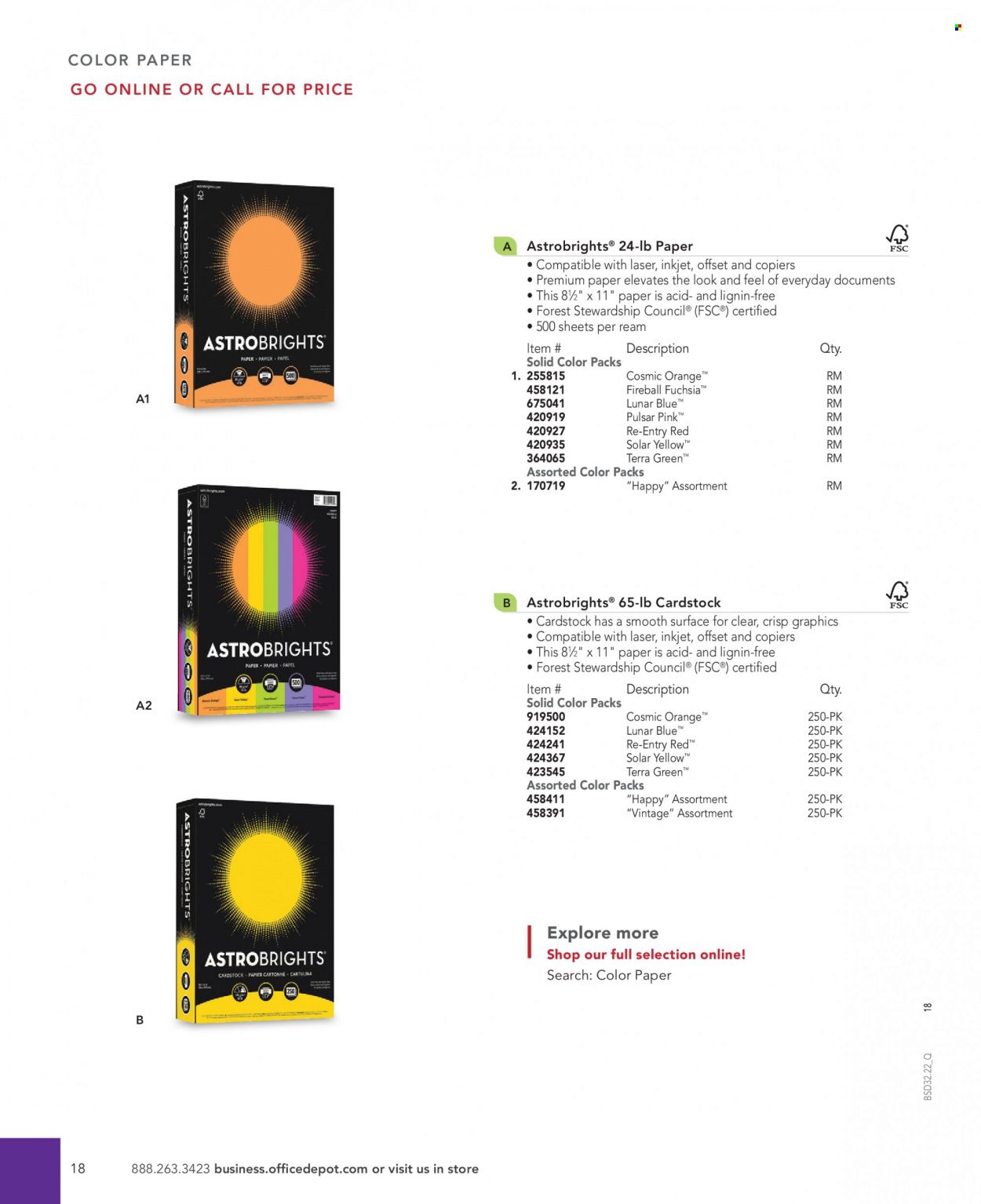 Office DEPOT 2022 Business Reference Guide Promotions & Flyer Specials September 2022