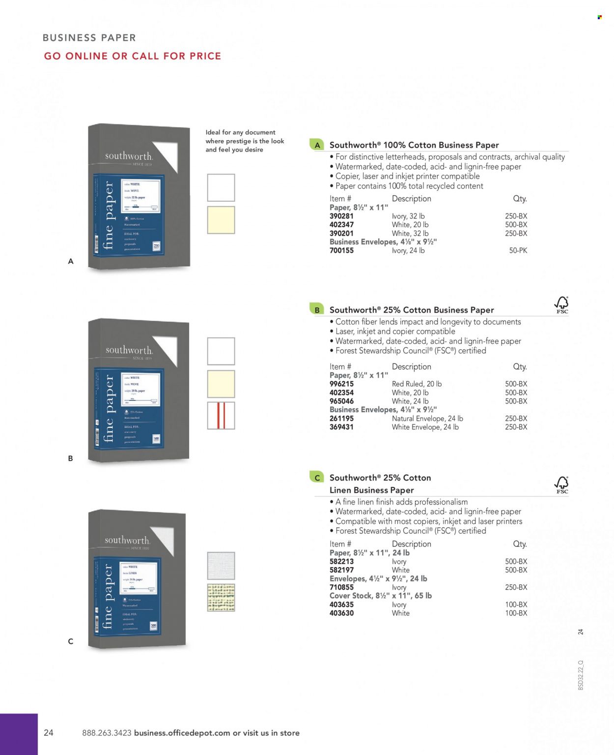 Office DEPOT 2022 Business Reference Guide Promotions & Flyer Specials September 2022