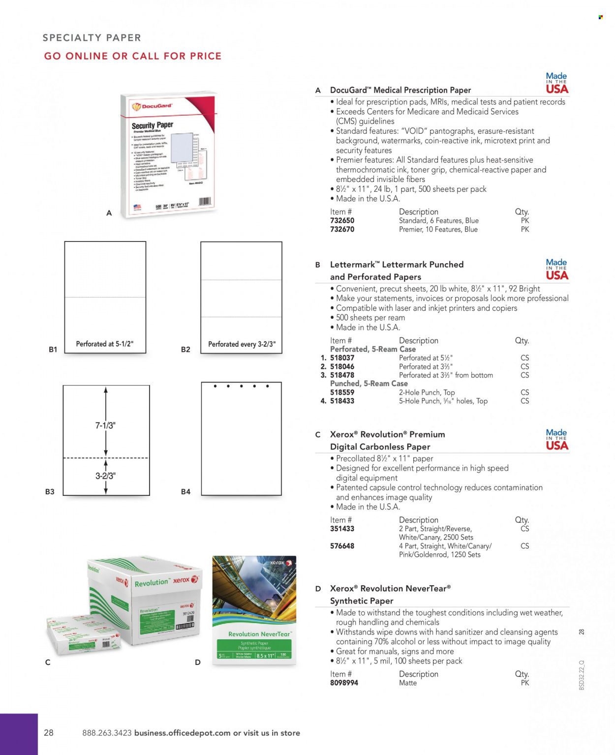 Office DEPOT 2022 Business Reference Guide Promotions & Flyer Specials September 2022