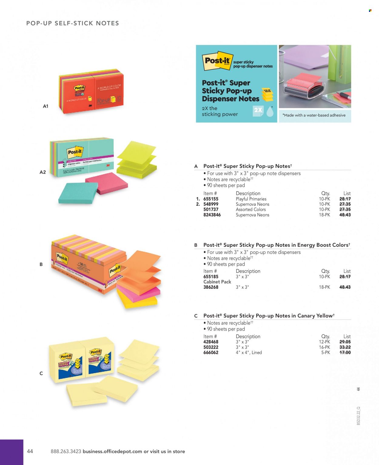 Office DEPOT 2022 Business Reference Guide Promotions & Flyer Specials September 2022