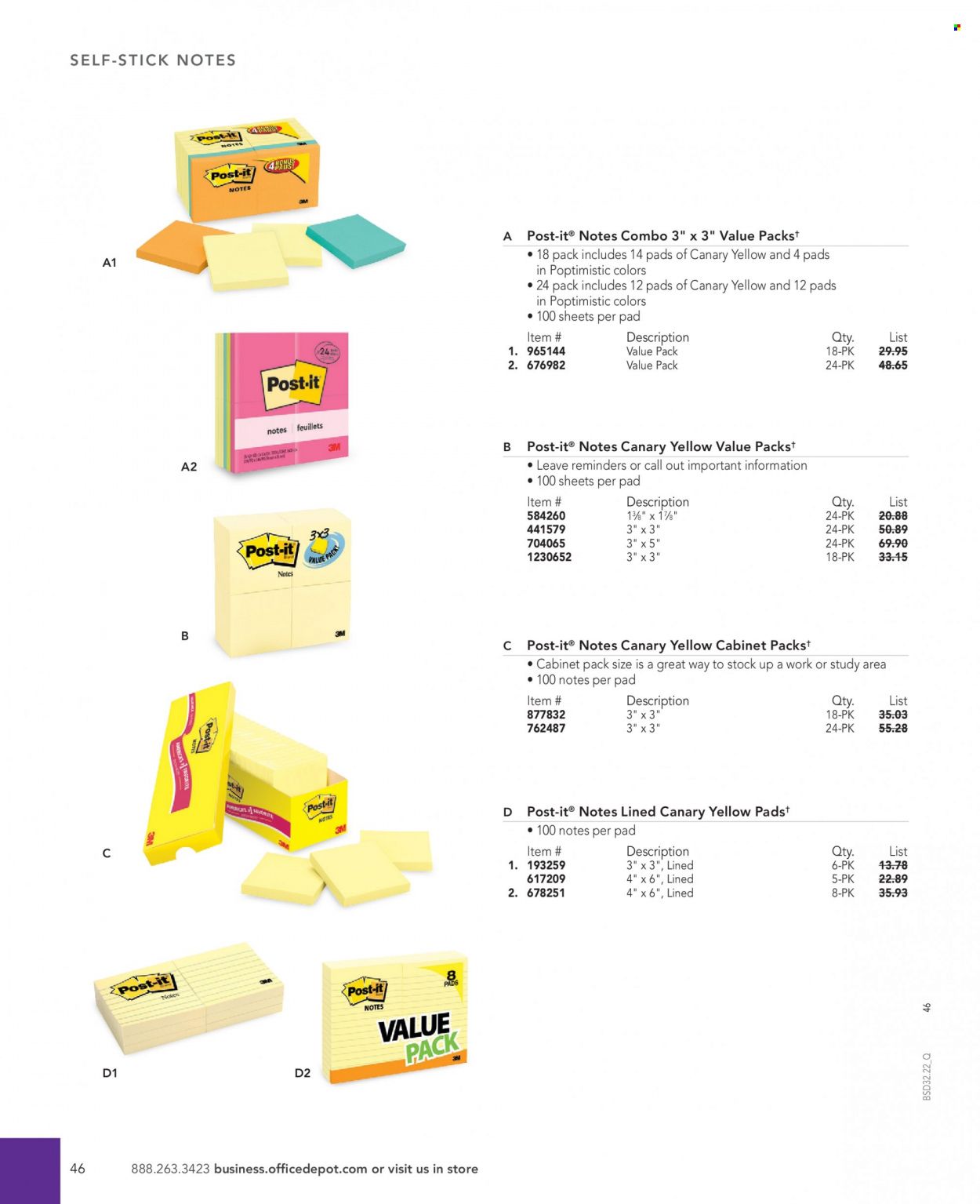 Office DEPOT 2022 Business Reference Guide Promotions & Flyer Specials September 2022