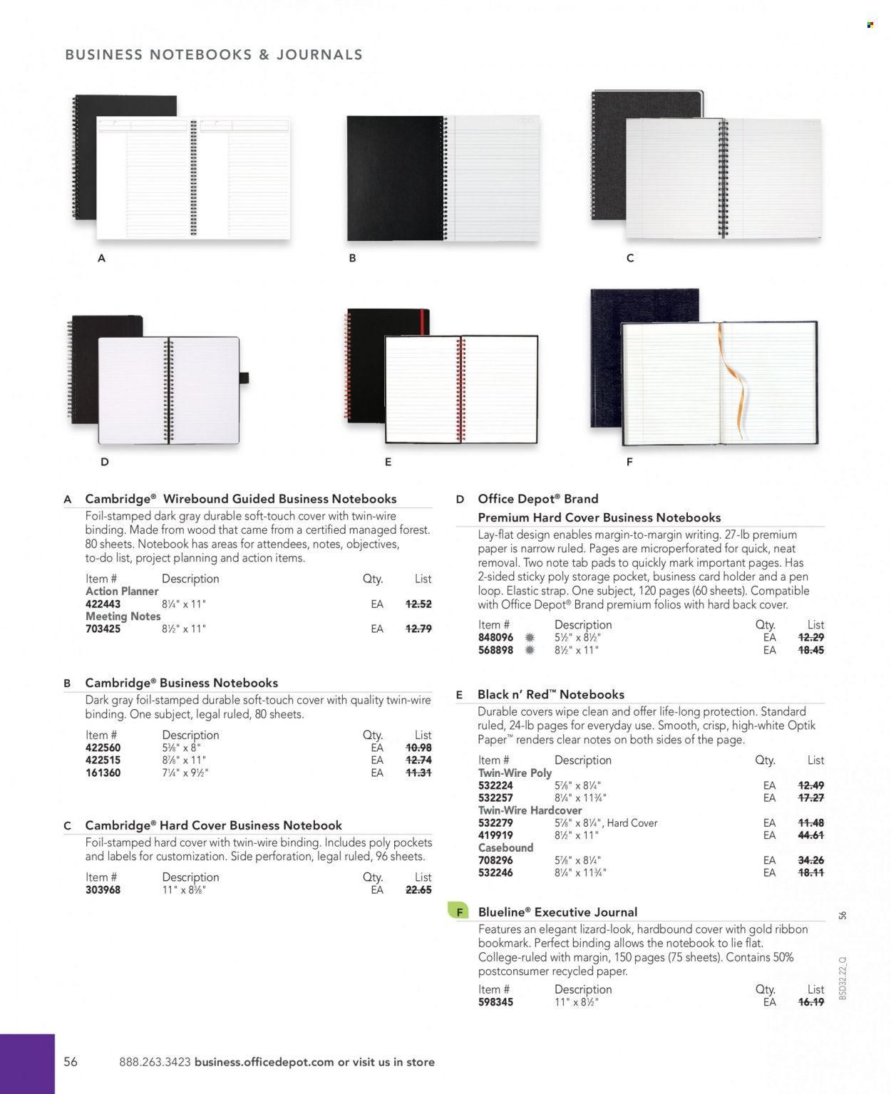 Office DEPOT 2022 Business Reference Guide Promotions & Flyer Specials September 2022