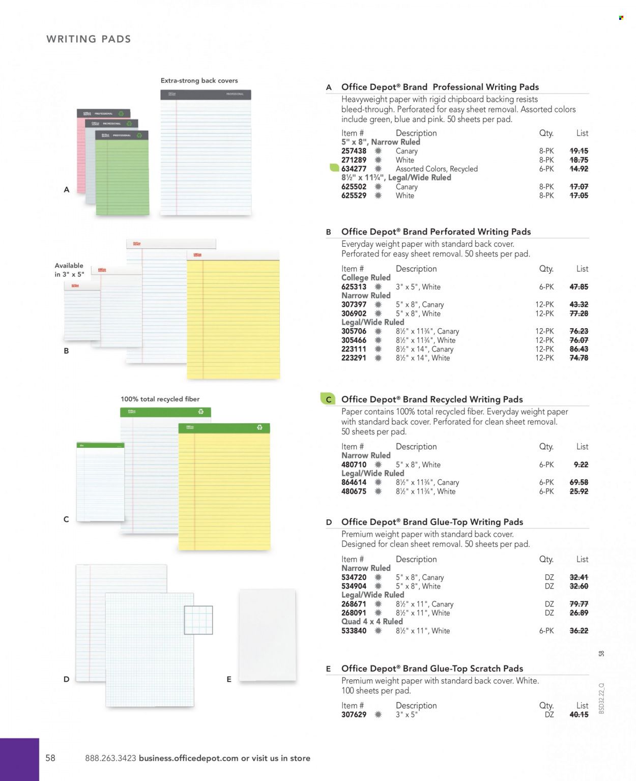 Office DEPOT 2022 Business Reference Guide Promotions & Flyer Specials September 2022