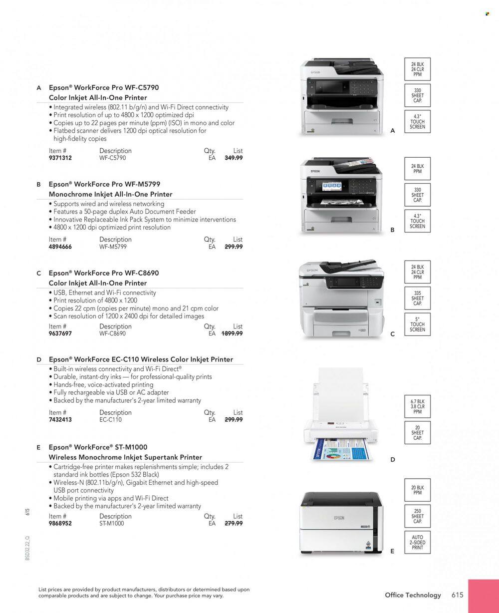 Office DEPOT 2022 Business Reference Guide Promotions & Flyer Specials September 2022