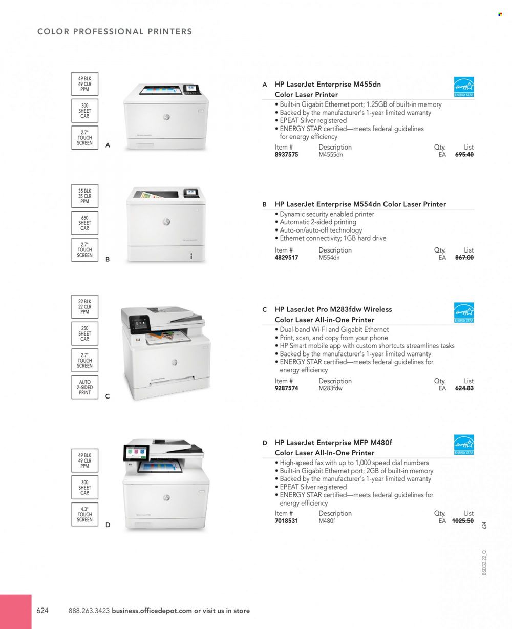 Office DEPOT 2022 Business Reference Guide Promotions & Flyer Specials September 2022