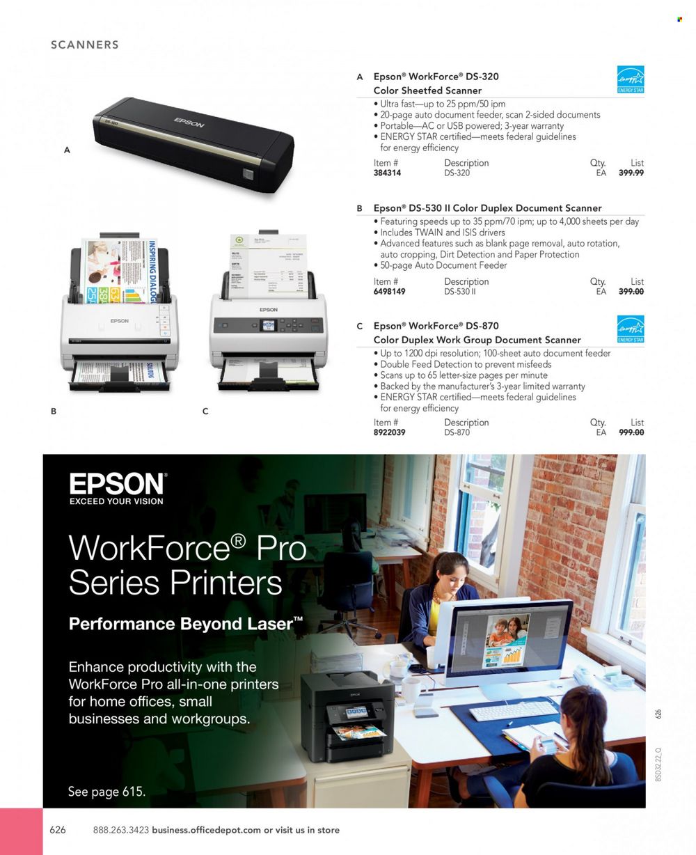 Office DEPOT 2022 Business Reference Guide Promotions & Flyer Specials September 2022