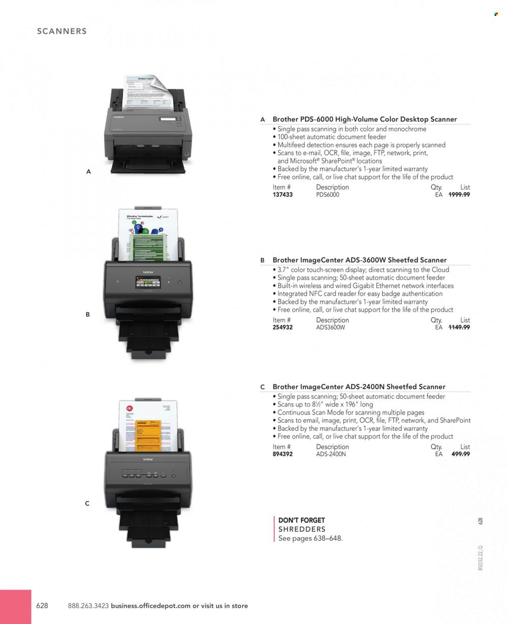 Office DEPOT 2022 Business Reference Guide Promotions & Flyer Specials September 2022