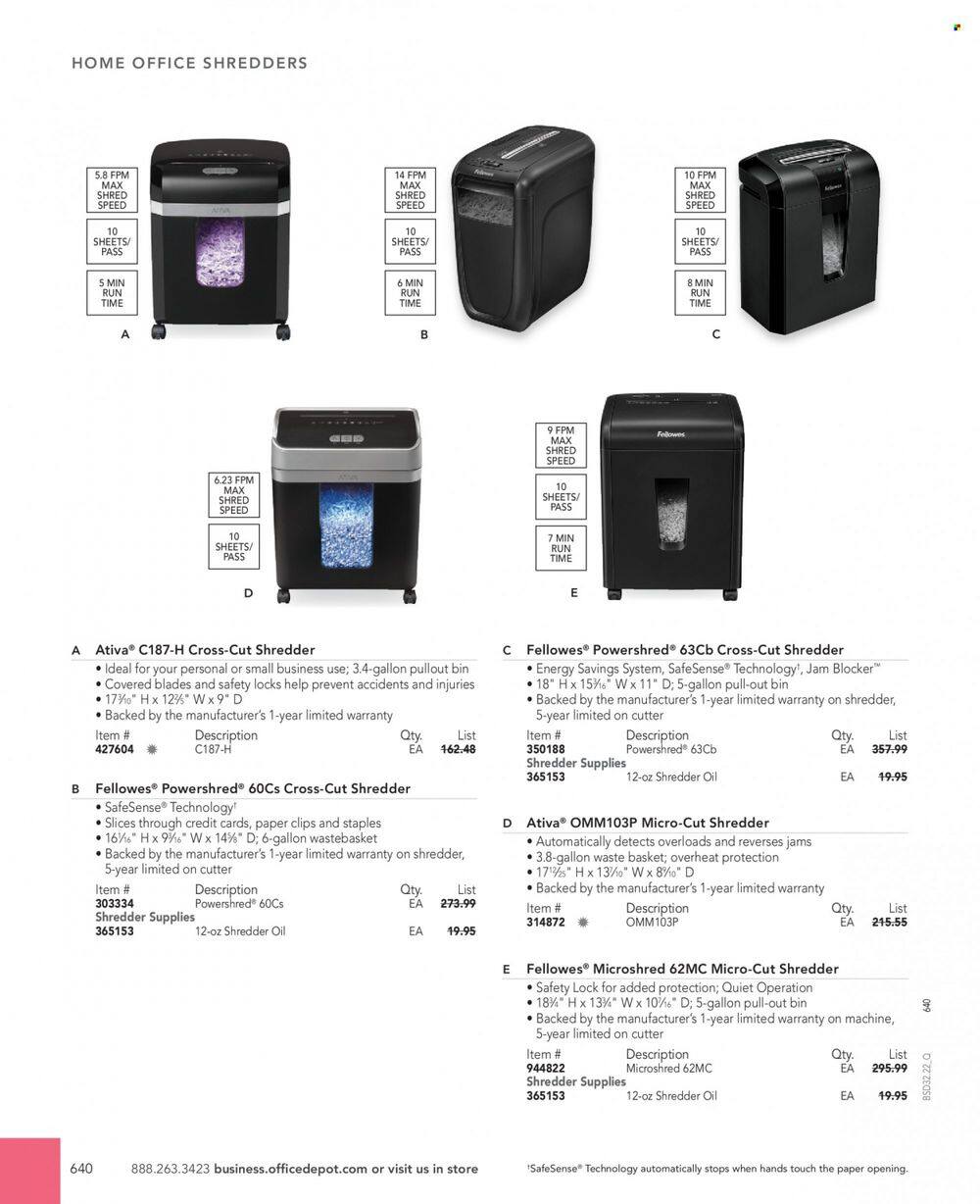 Office DEPOT 2022 Business Reference Guide Promotions & Flyer Specials September 2022