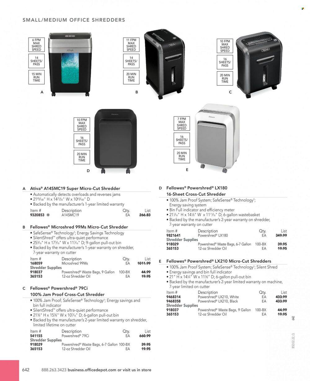 Office DEPOT 2022 Business Reference Guide Promotions & Flyer Specials September 2022