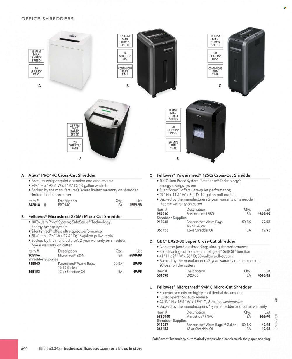 Office DEPOT 2022 Business Reference Guide Promotions & Flyer Specials September 2022