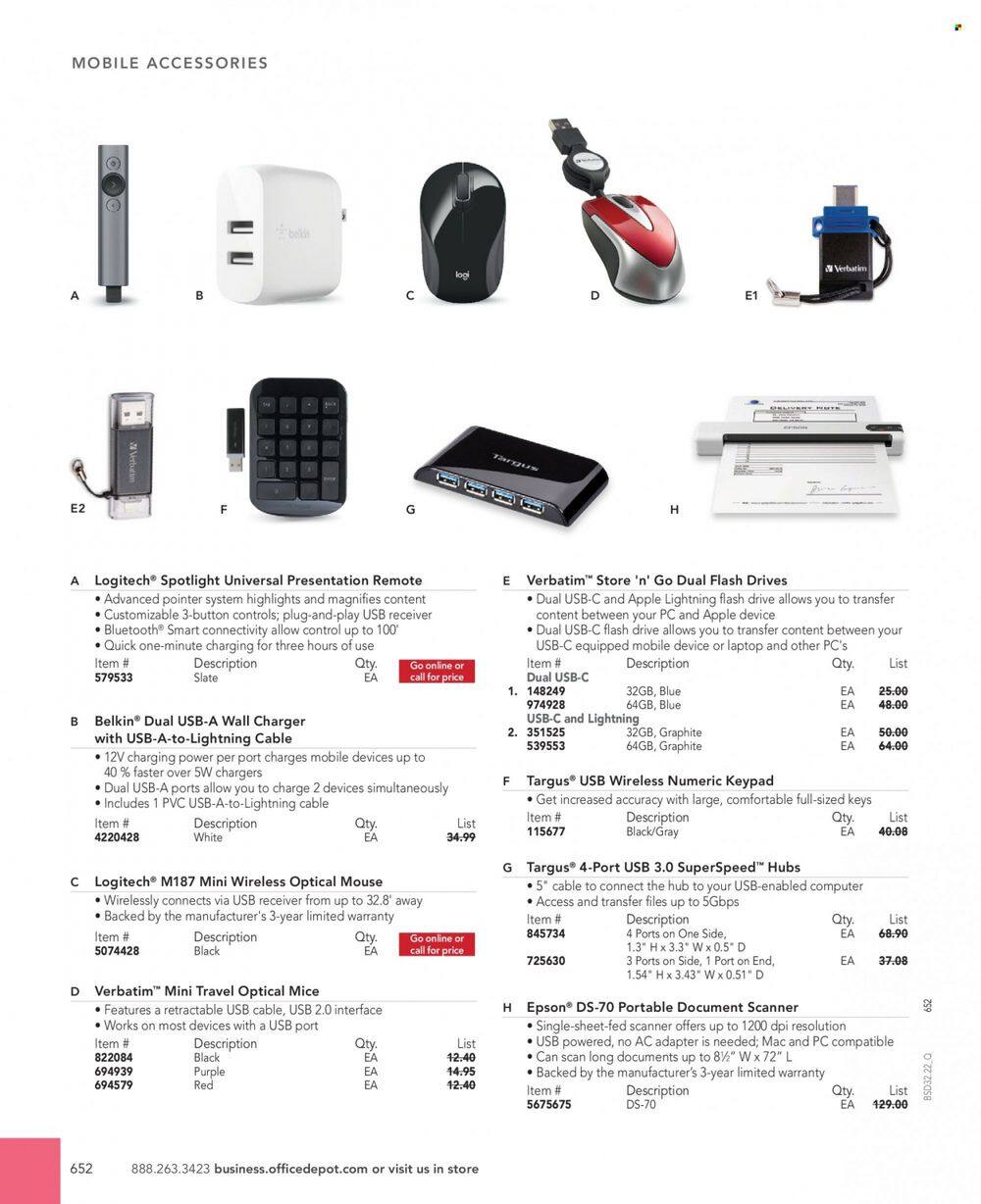 Office DEPOT 2022 Business Reference Guide Promotions & Flyer Specials September 2022