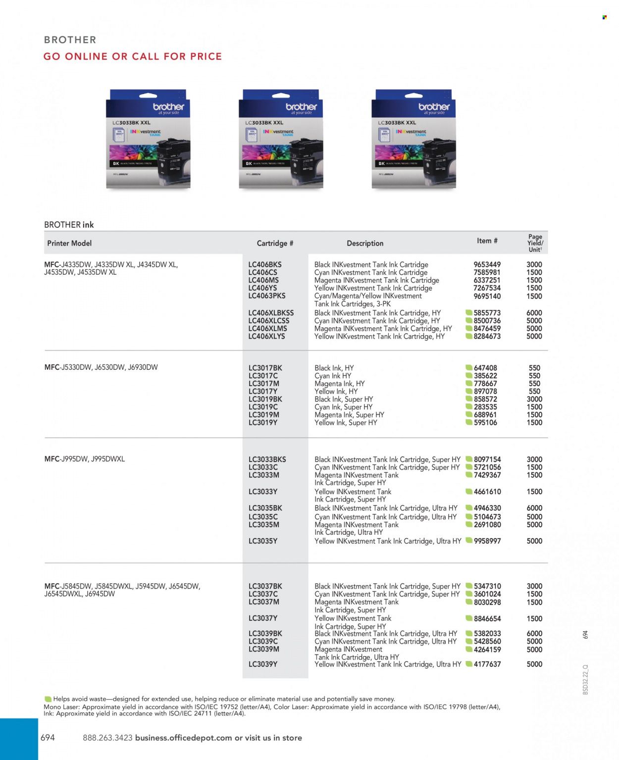 Office DEPOT 2022 Business Reference Guide Promotions & Flyer Specials September 2022