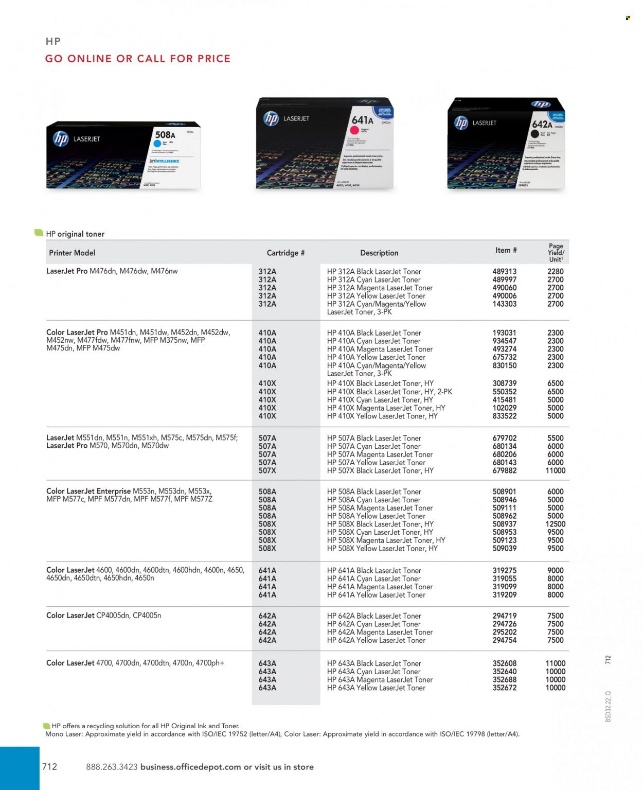 Office DEPOT 2022 Business Reference Guide Promotions & Flyer Specials September 2022