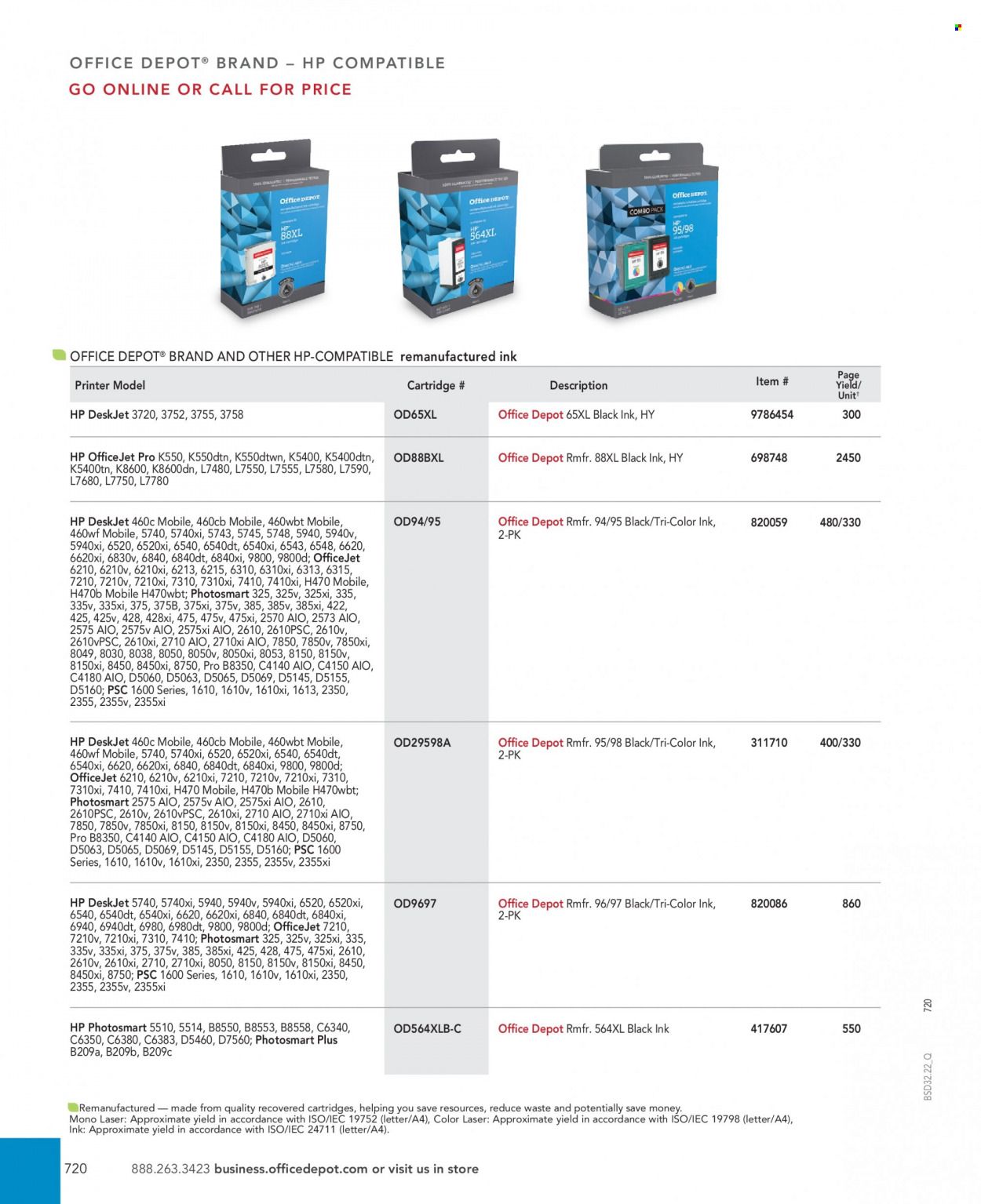 Office DEPOT 2022 Business Reference Guide Promotions & Flyer Specials September 2022