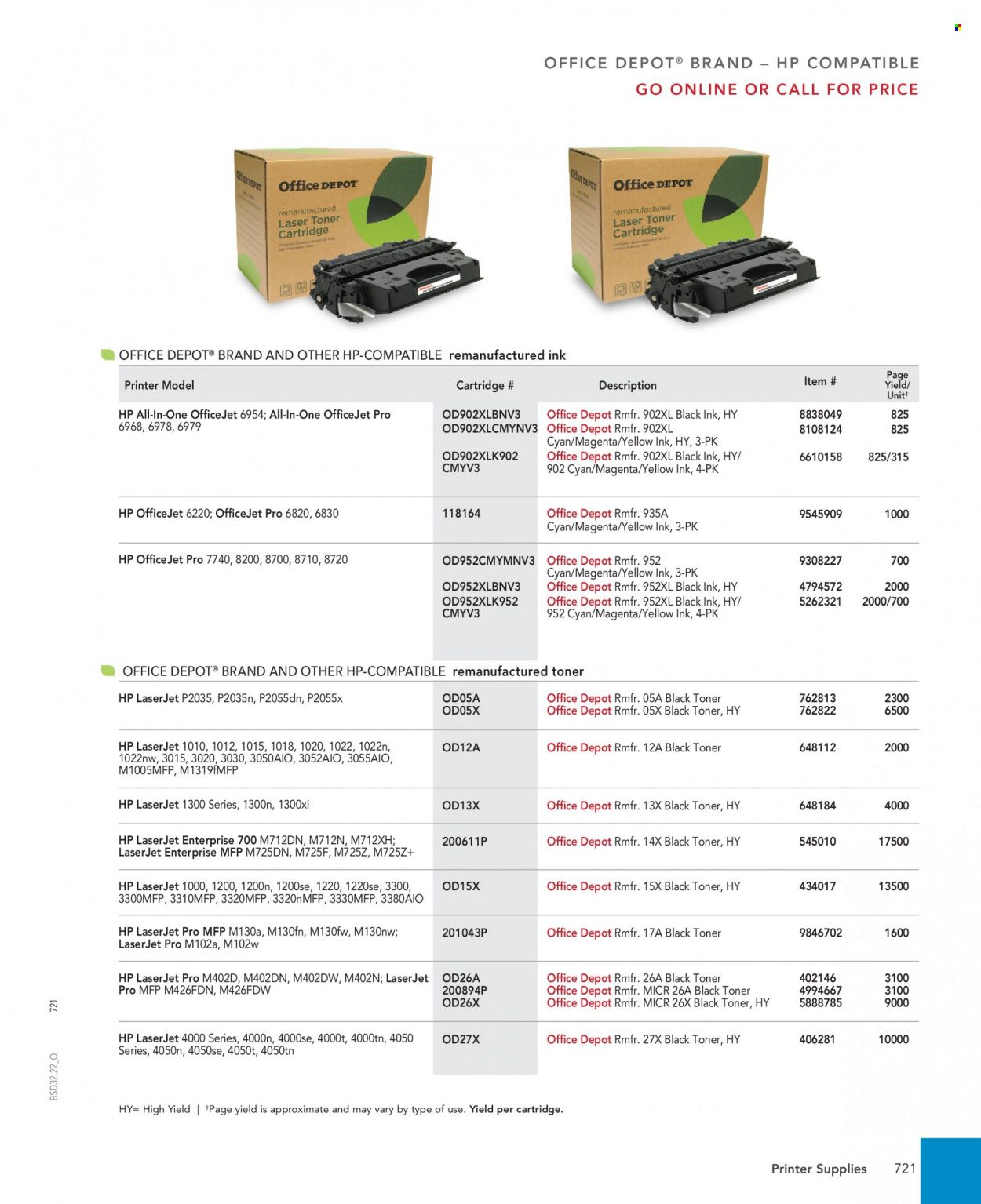 Office DEPOT 2022 Business Reference Guide Promotions & Flyer Specials September 2022