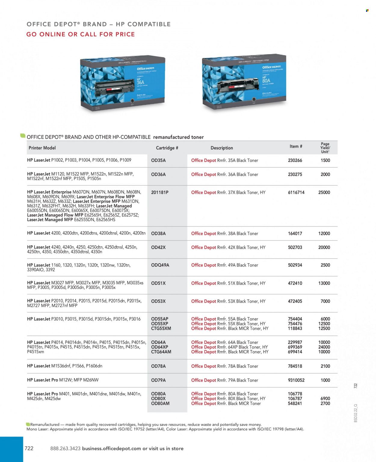 Office DEPOT 2022 Business Reference Guide Promotions & Flyer Specials September 2022