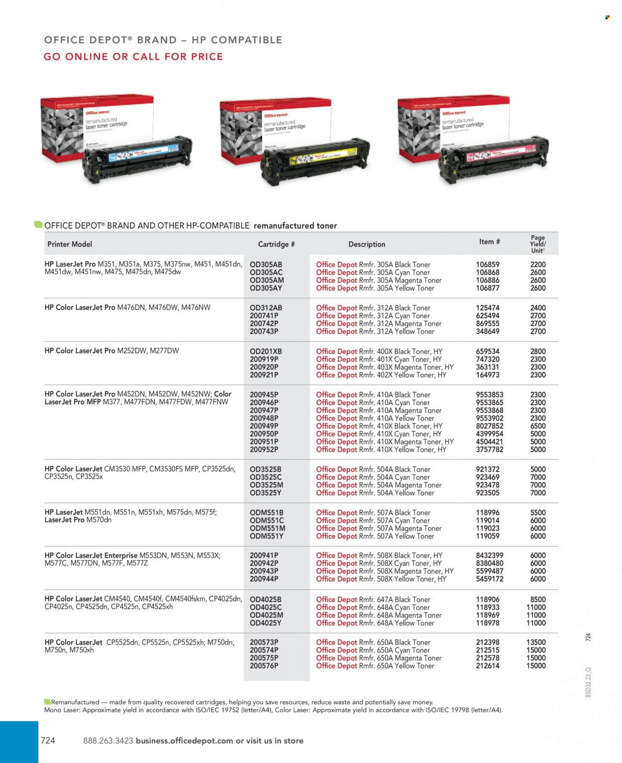 Office DEPOT 2022 Business Reference Guide Promotions & Flyer Specials September 2022