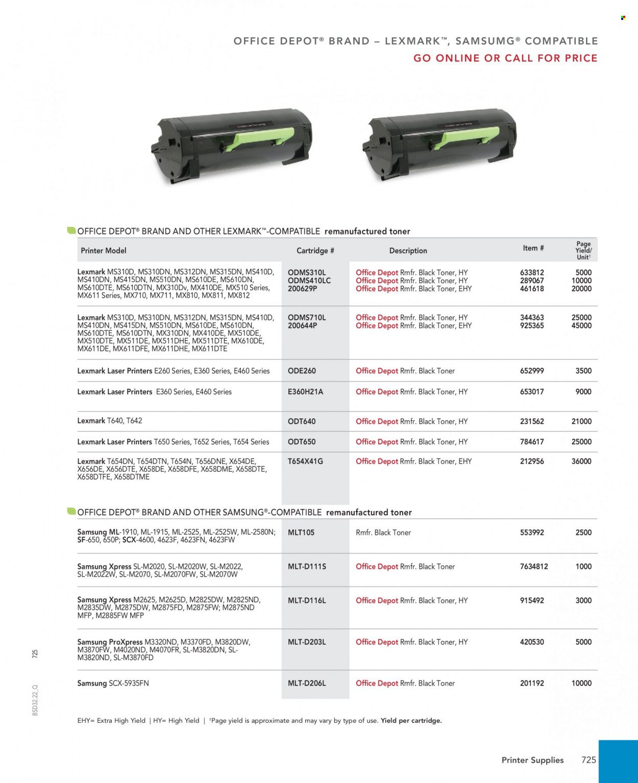 Office DEPOT 2022 Business Reference Guide Promotions & Flyer Specials September 2022