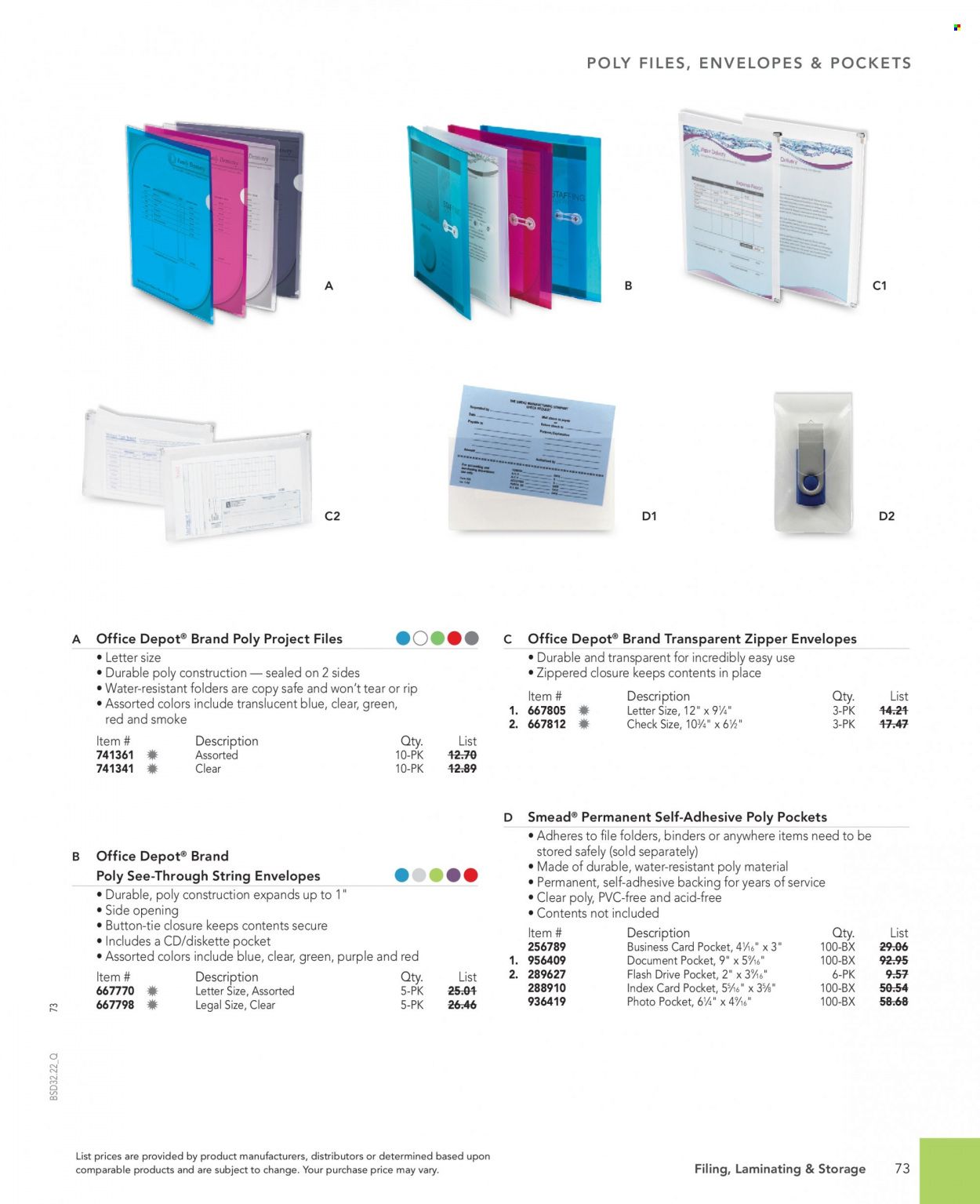 Office DEPOT 2022 Business Reference Guide Promotions & Flyer Specials September 2022