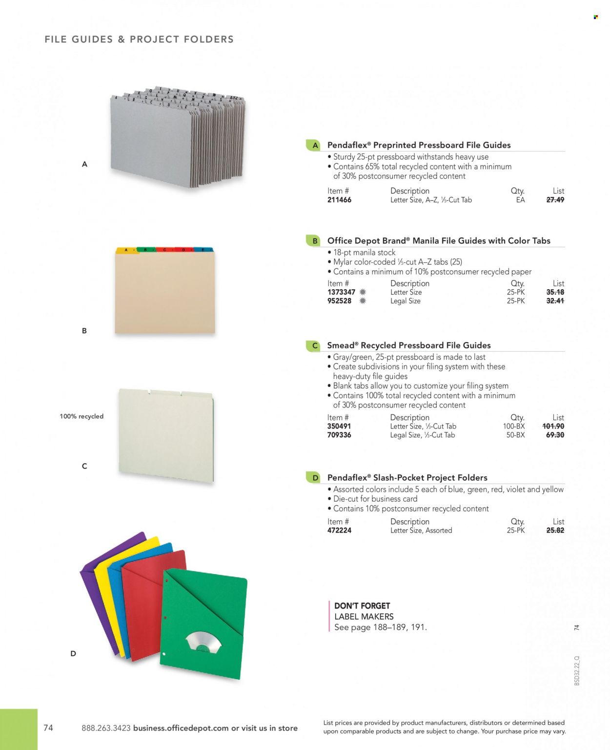 Office DEPOT 2022 Business Reference Guide Promotions & Flyer Specials September 2022