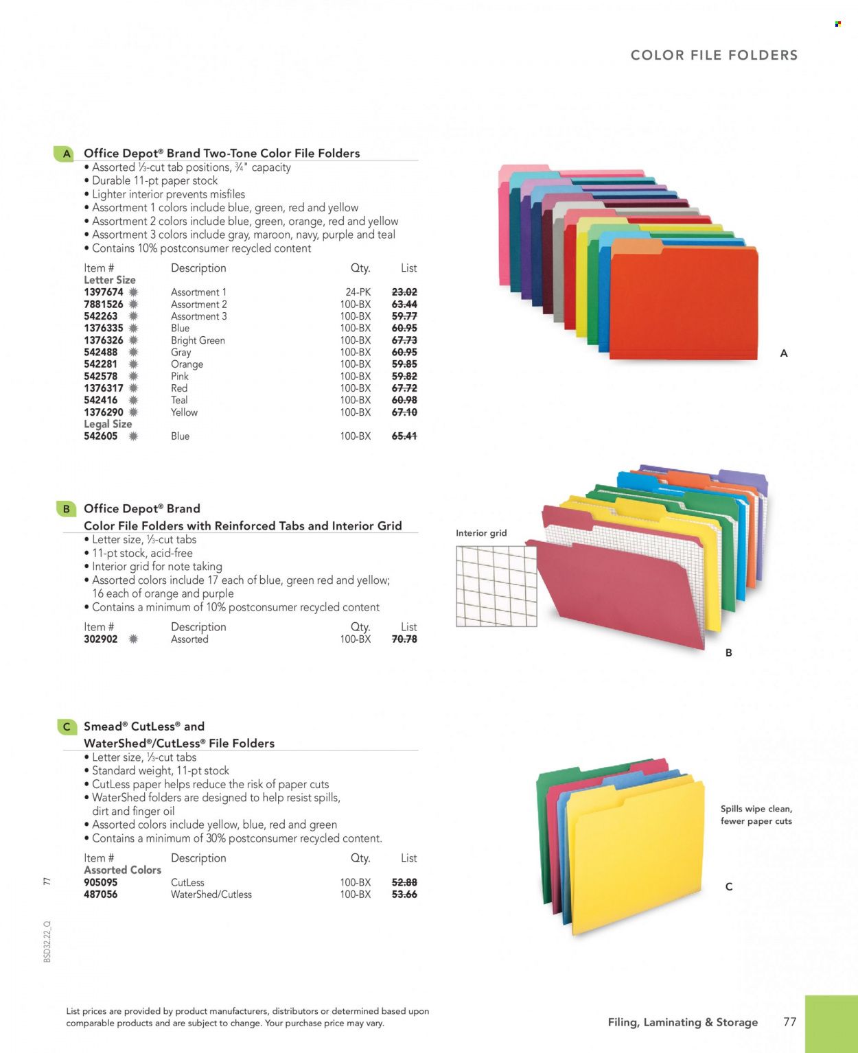 Office DEPOT 2022 Business Reference Guide Promotions & Flyer Specials September 2022