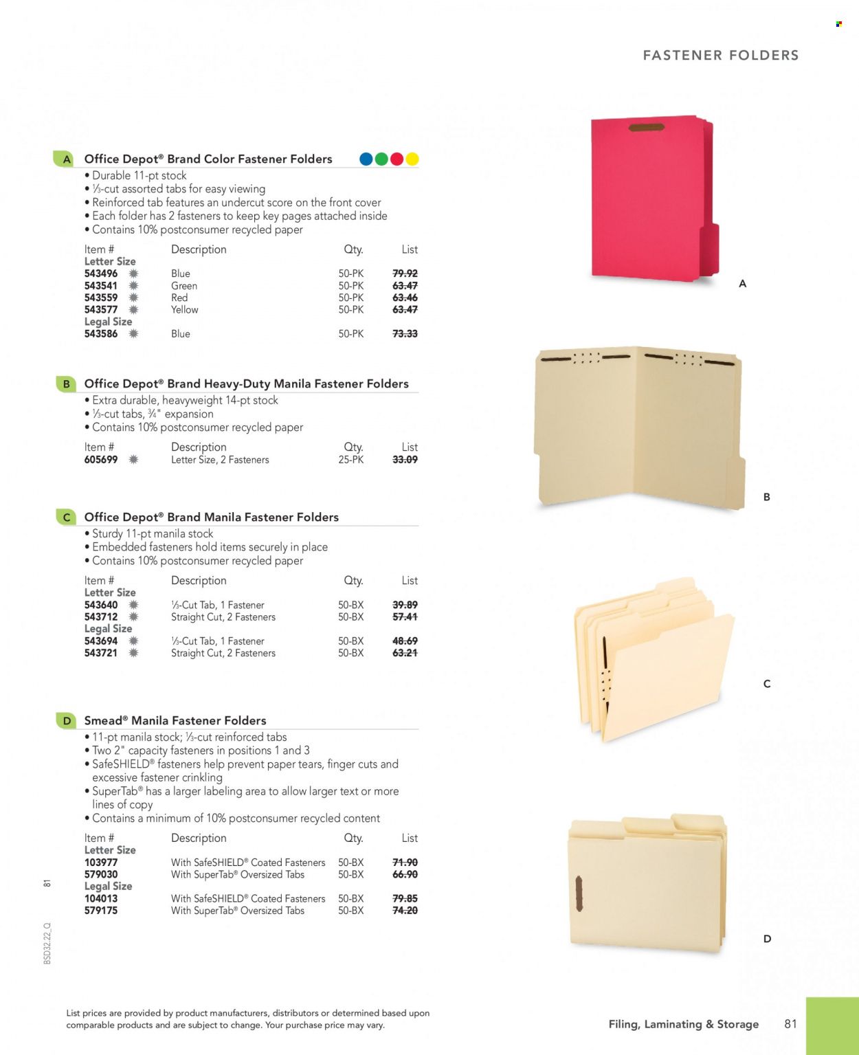 Office DEPOT 2022 Business Reference Guide Promotions & Flyer Specials September 2022