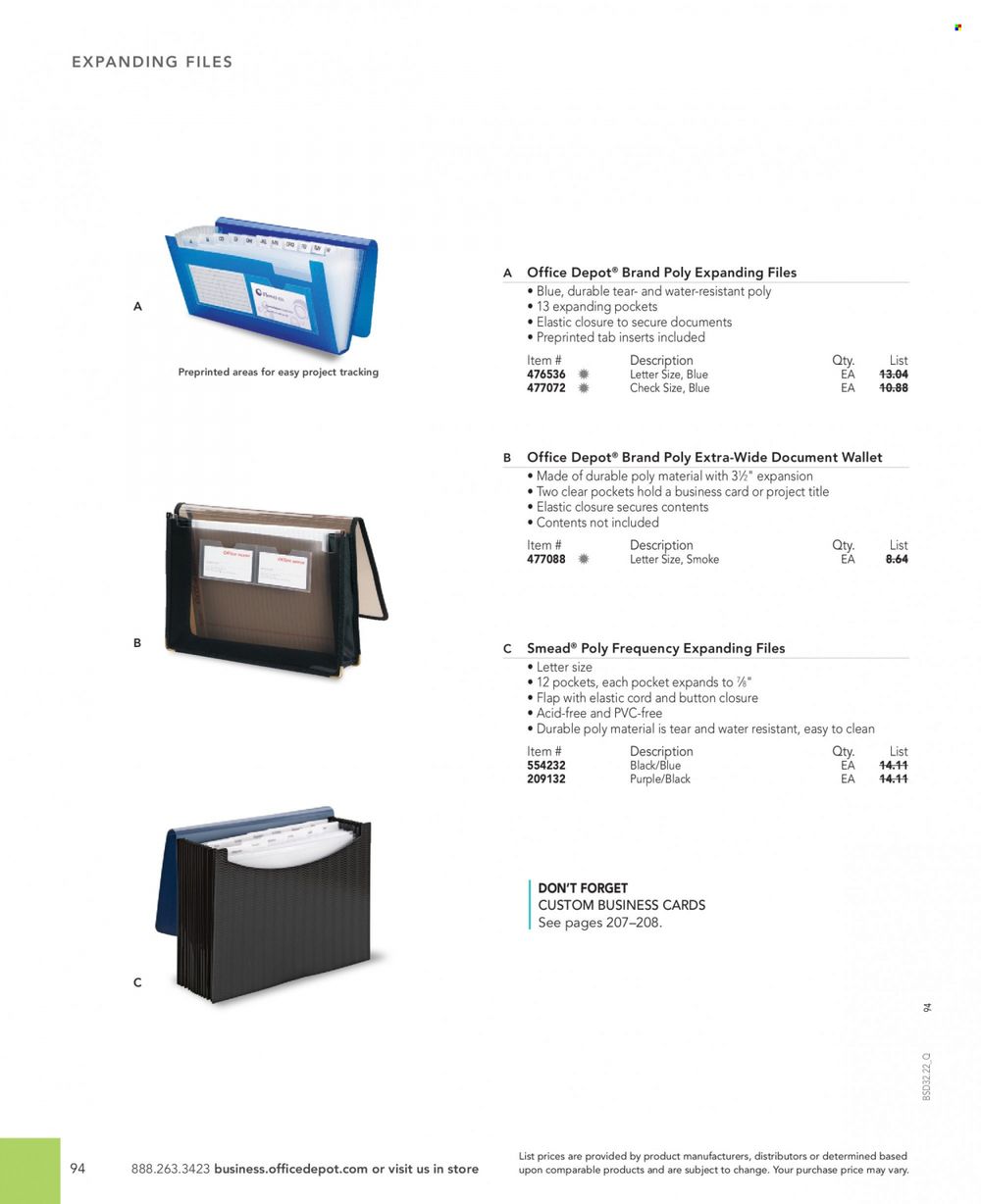 Office DEPOT 2022 Business Reference Guide Promotions & Flyer Specials September 2022