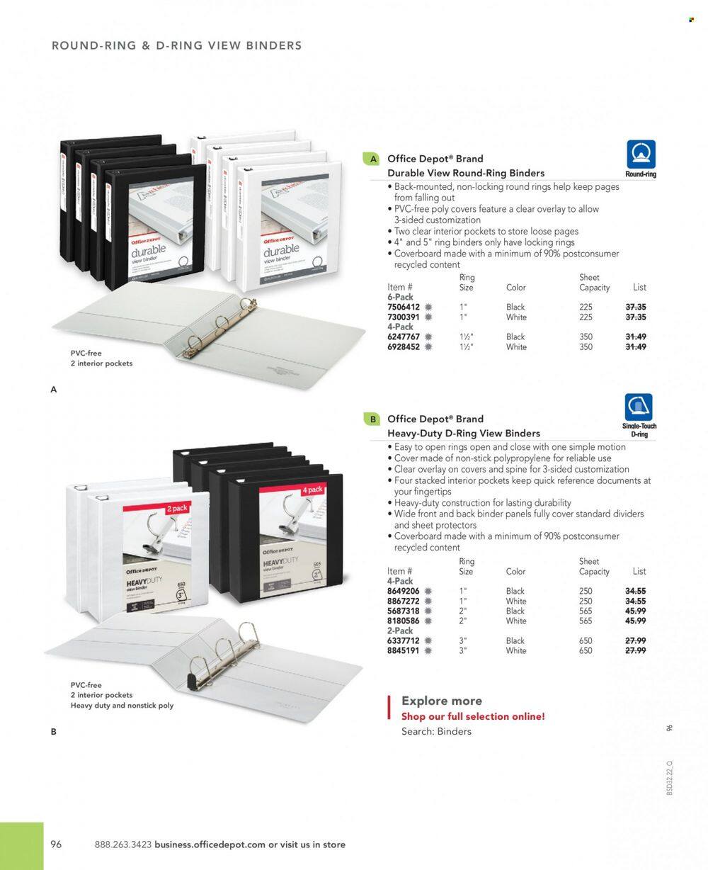 Office DEPOT 2022 Business Reference Guide Promotions & Flyer Specials September 2022