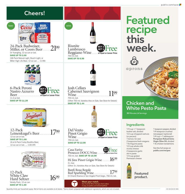 Publix (AL, FL, GA, NC, SC, TN) Weekly Ad Flyer February 24 to March 3