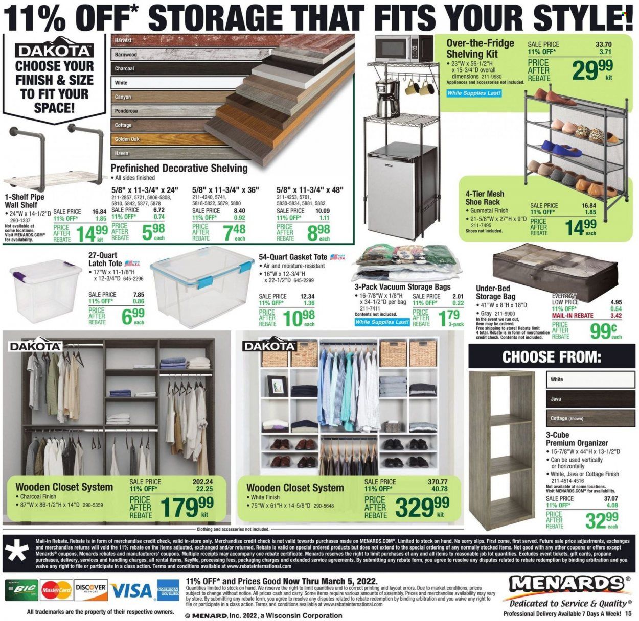 Menards Weekly Ad Flyer February 24 to March 3