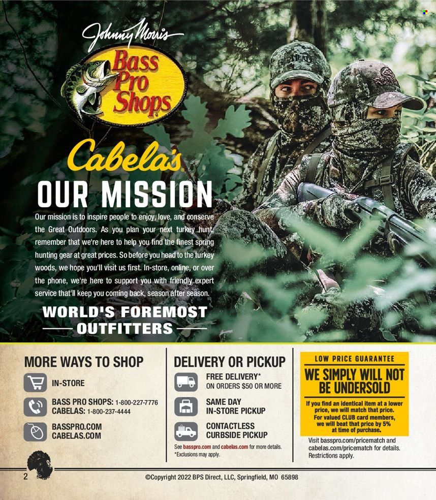 Bass Pro Shops 2022 Turkey Hunting Promotions & Flyer Specials September 2022